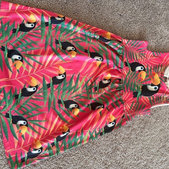 Tropical Toucan Print Dress - Picture 1 of 1
